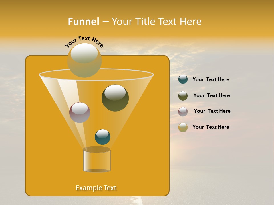 Landscape Brightly Lit Cloudscape PowerPoint Template