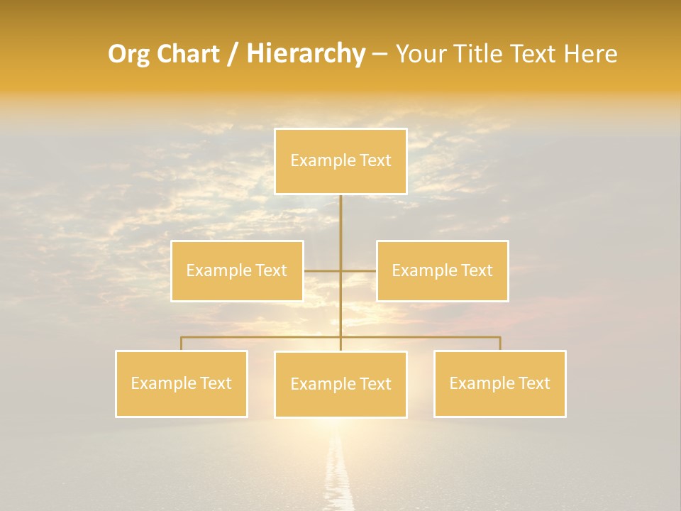 Landscape Brightly Lit Cloudscape PowerPoint Template