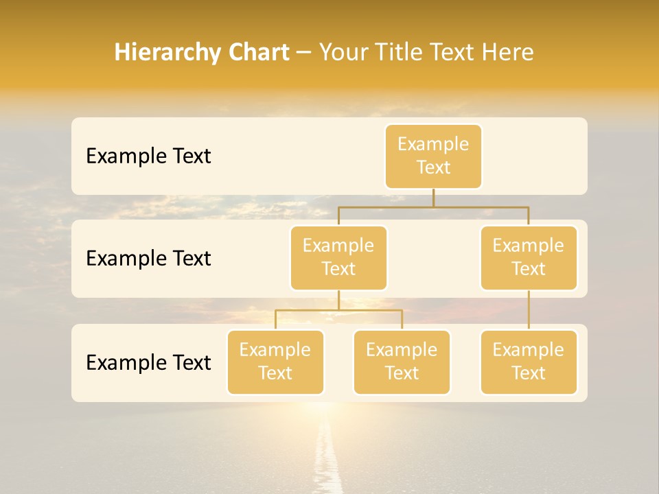 Landscape Brightly Lit Cloudscape PowerPoint Template