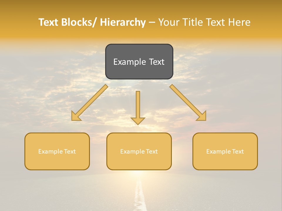 Landscape Brightly Lit Cloudscape PowerPoint Template