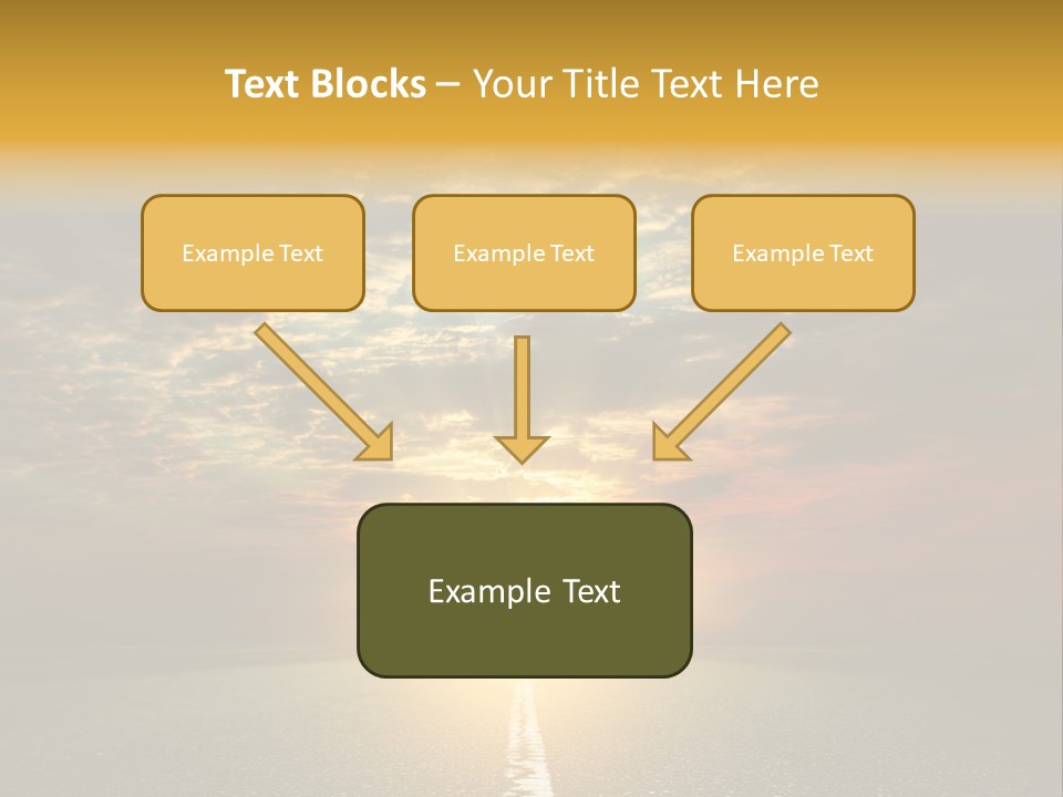 Landscape Brightly Lit Cloudscape PowerPoint Template