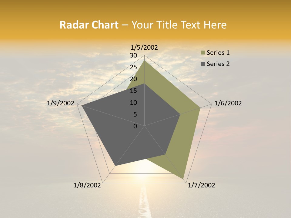 Landscape Brightly Lit Cloudscape PowerPoint Template