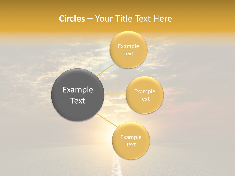 Landscape Brightly Lit Cloudscape PowerPoint Template