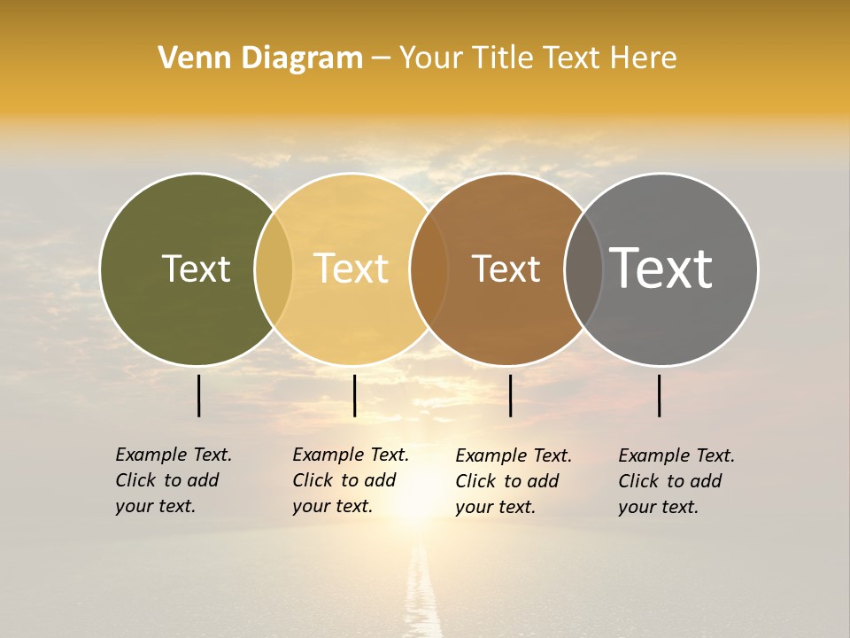 Landscape Brightly Lit Cloudscape PowerPoint Template