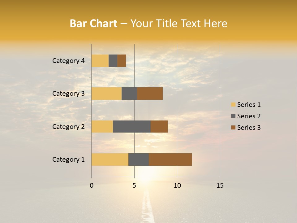 Landscape Brightly Lit Cloudscape PowerPoint Template