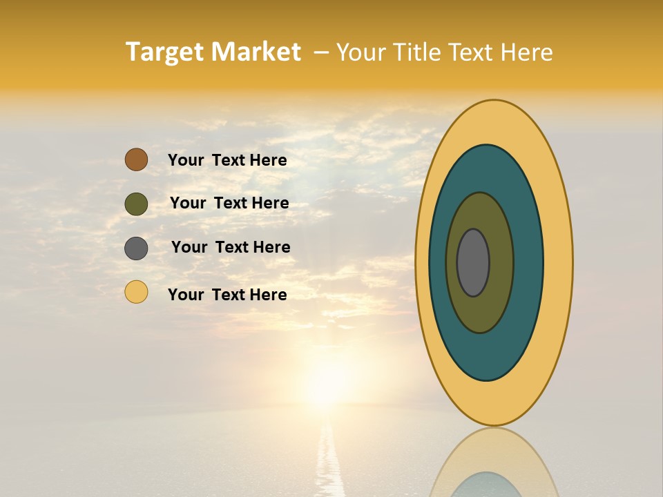 Landscape Brightly Lit Cloudscape PowerPoint Template