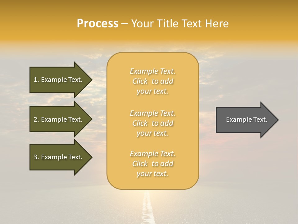 Landscape Brightly Lit Cloudscape PowerPoint Template