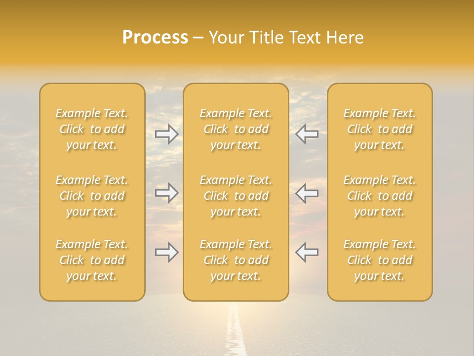 Landscape Brightly Lit Cloudscape PowerPoint Template