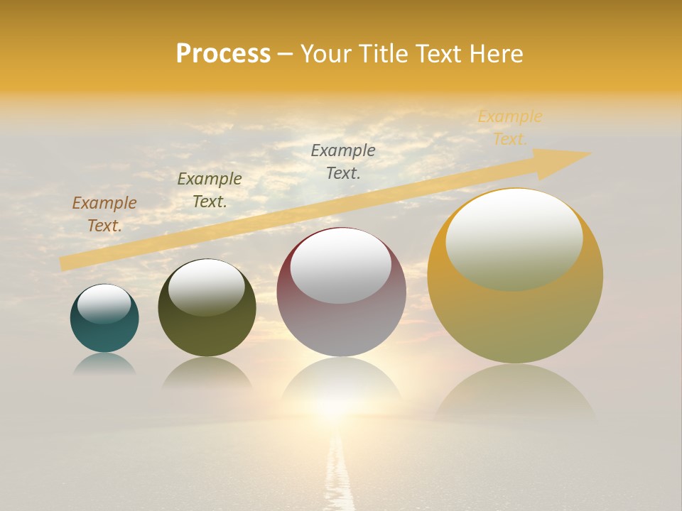 Landscape Brightly Lit Cloudscape PowerPoint Template