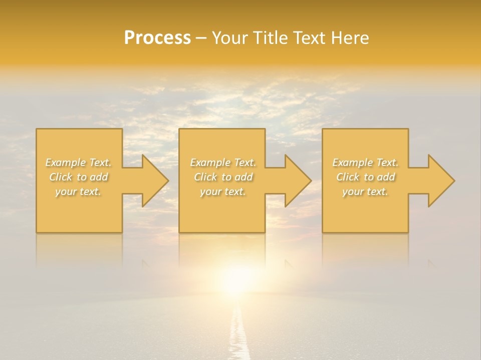 Landscape Brightly Lit Cloudscape PowerPoint Template