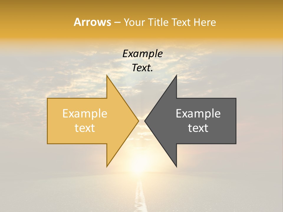 Landscape Brightly Lit Cloudscape PowerPoint Template