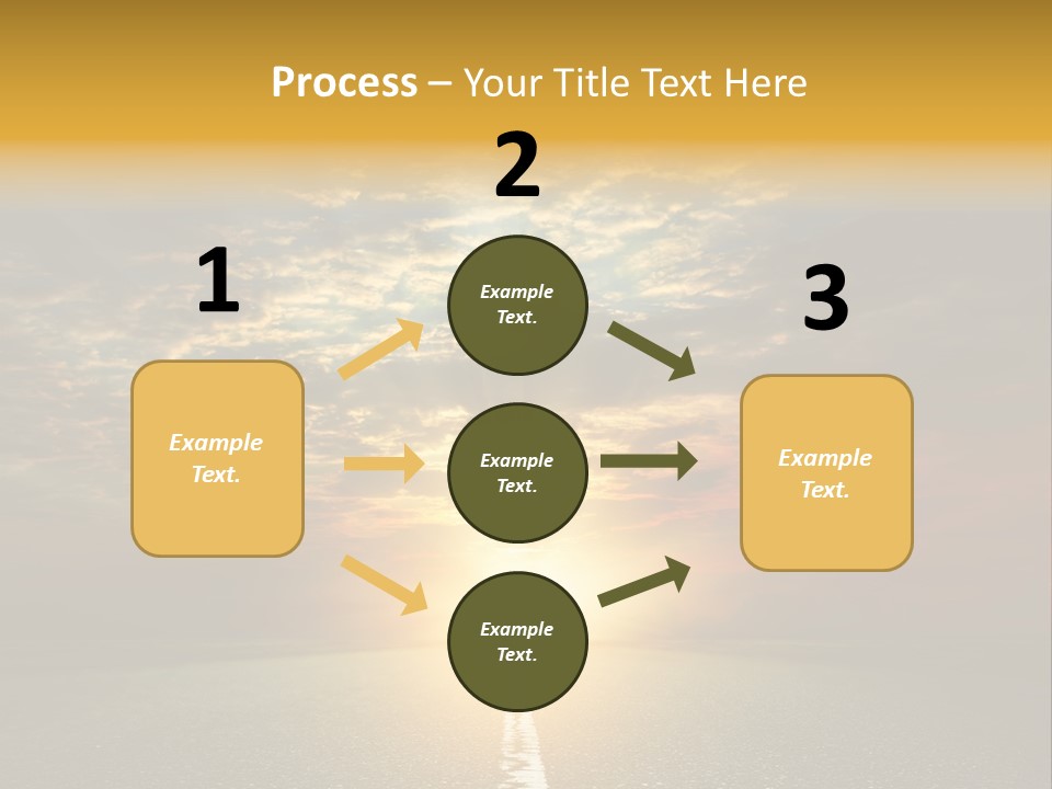 Landscape Brightly Lit Cloudscape PowerPoint Template
