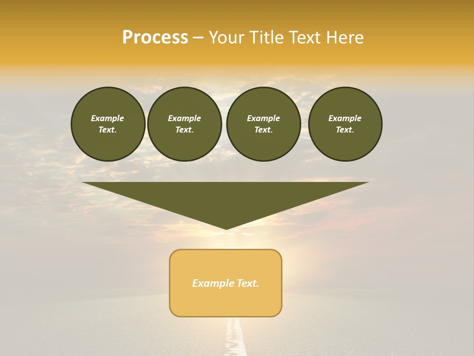 Landscape Brightly Lit Cloudscape PowerPoint Template