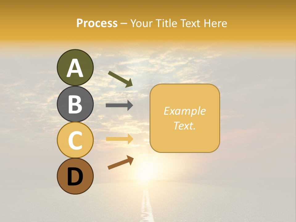 Landscape Brightly Lit Cloudscape PowerPoint Template