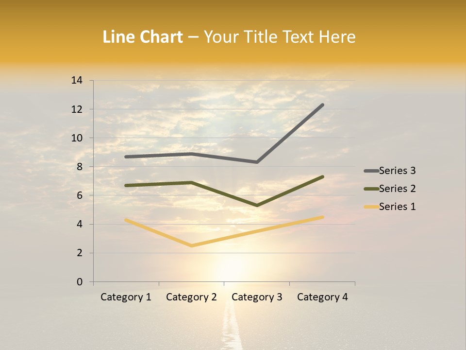 Landscape Brightly Lit Cloudscape PowerPoint Template