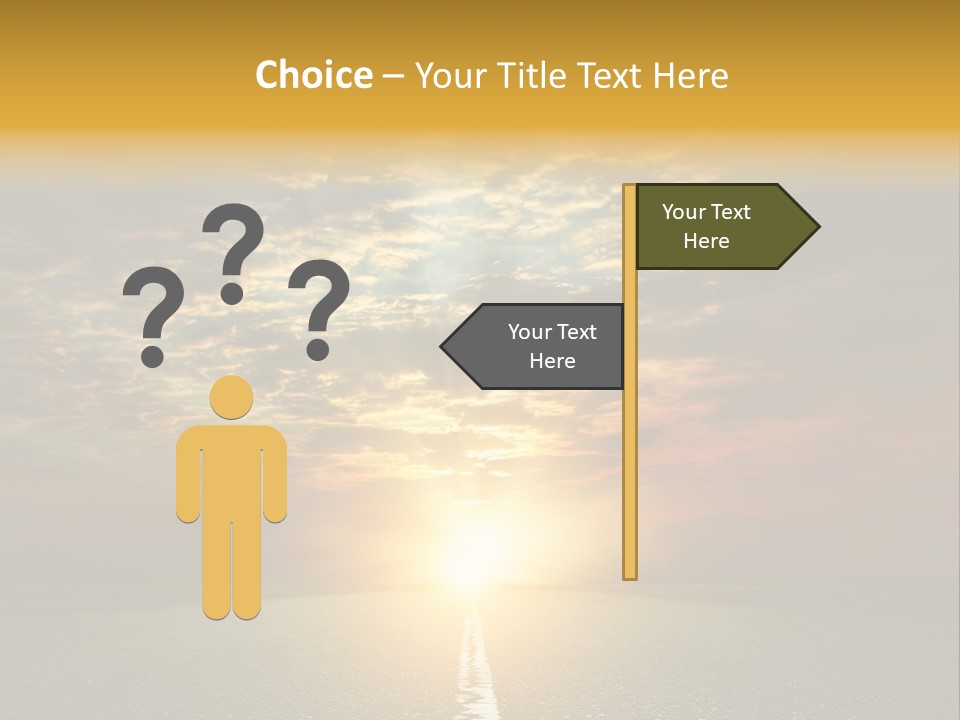 Landscape Brightly Lit Cloudscape PowerPoint Template