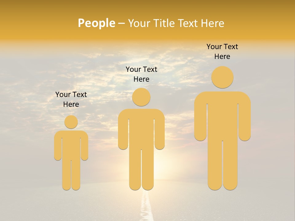 Landscape Brightly Lit Cloudscape PowerPoint Template