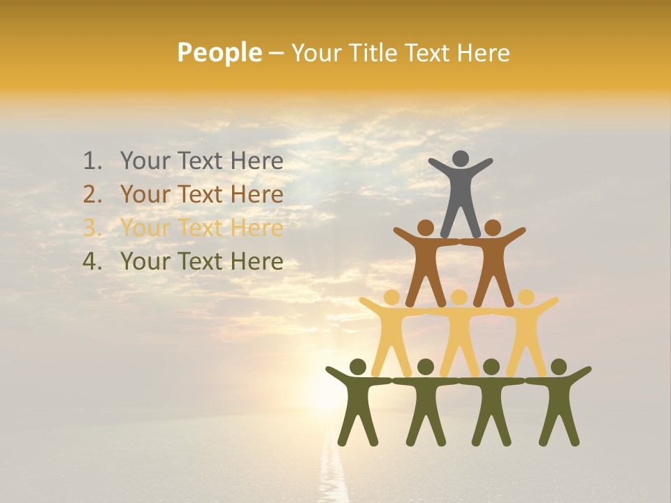 Landscape Brightly Lit Cloudscape PowerPoint Template