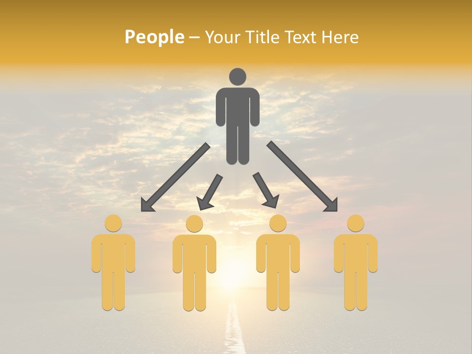 Landscape Brightly Lit Cloudscape PowerPoint Template