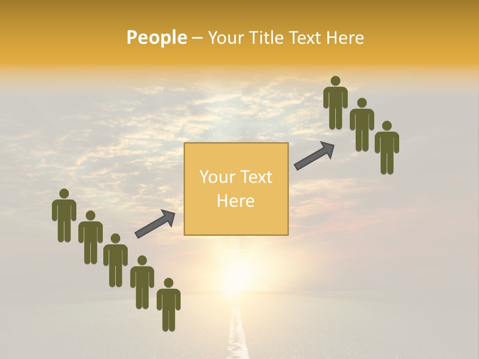 Landscape Brightly Lit Cloudscape PowerPoint Template