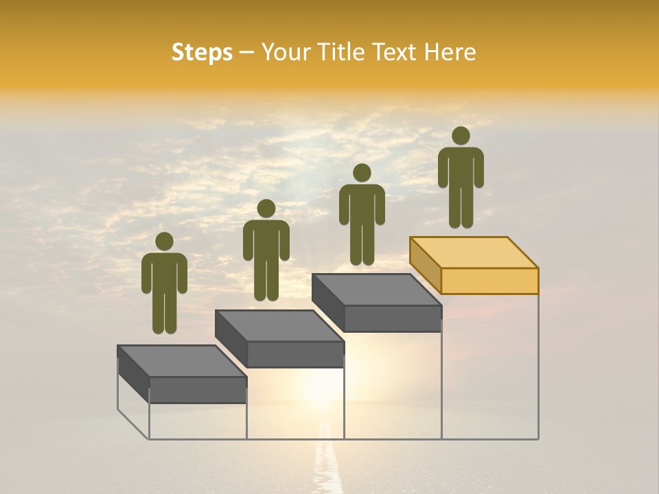 Landscape Brightly Lit Cloudscape PowerPoint Template