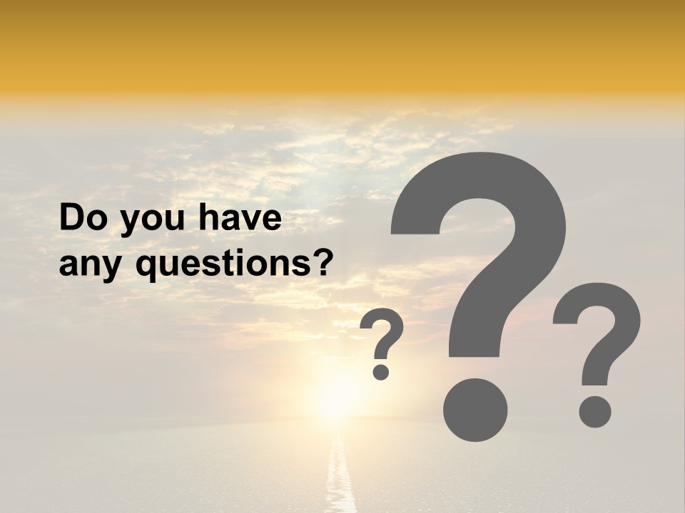 Landscape Brightly Lit Cloudscape PowerPoint Template