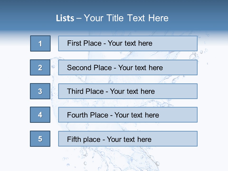 Fresh Dove Splash PowerPoint Template