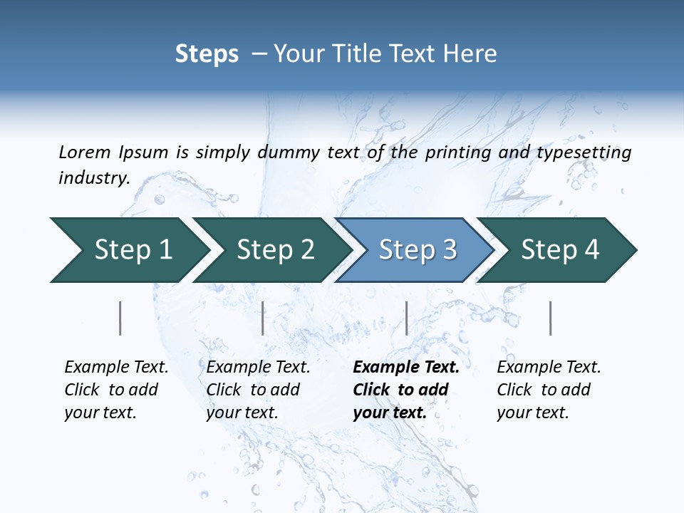 Fresh Dove Splash PowerPoint Template