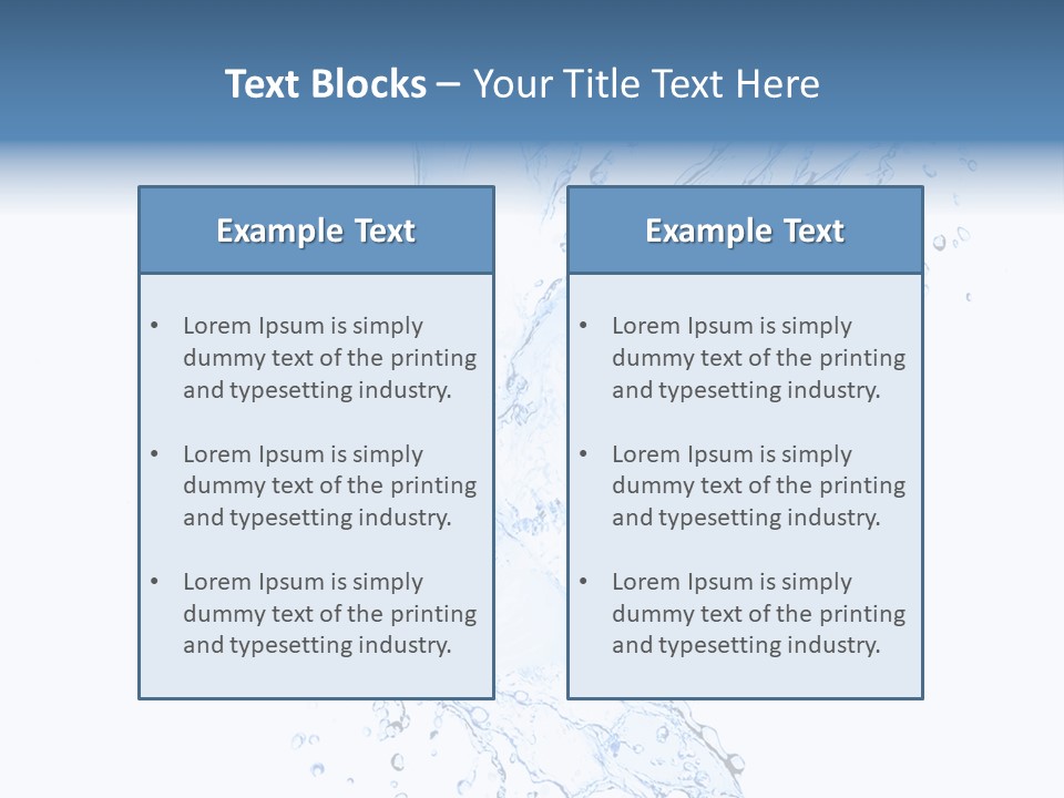 Fresh Dove Splash PowerPoint Template