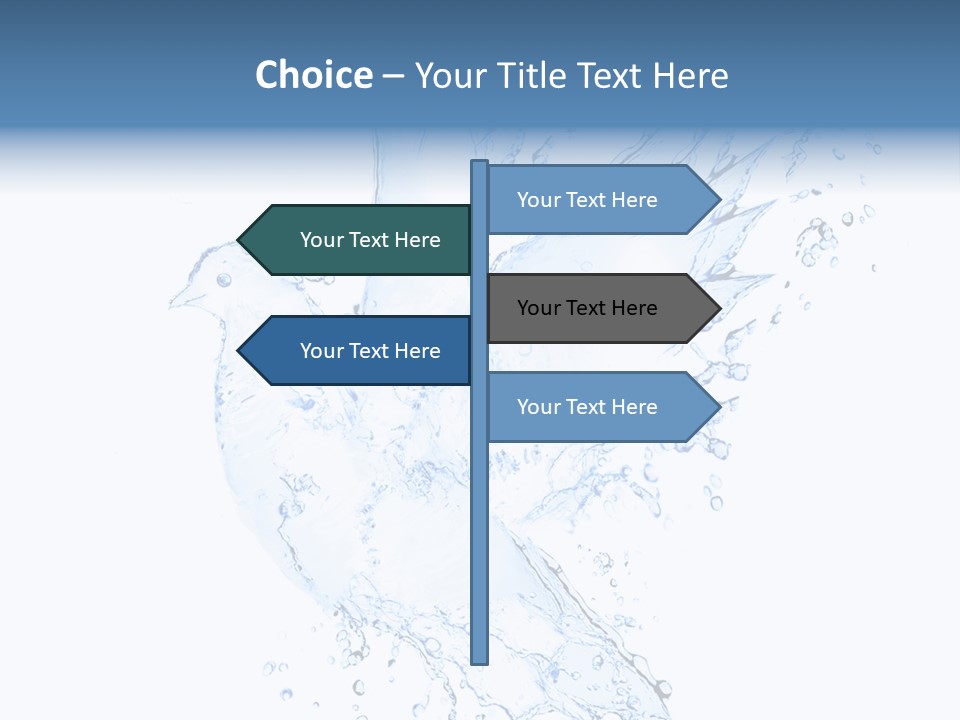 Fresh Dove Splash PowerPoint Template