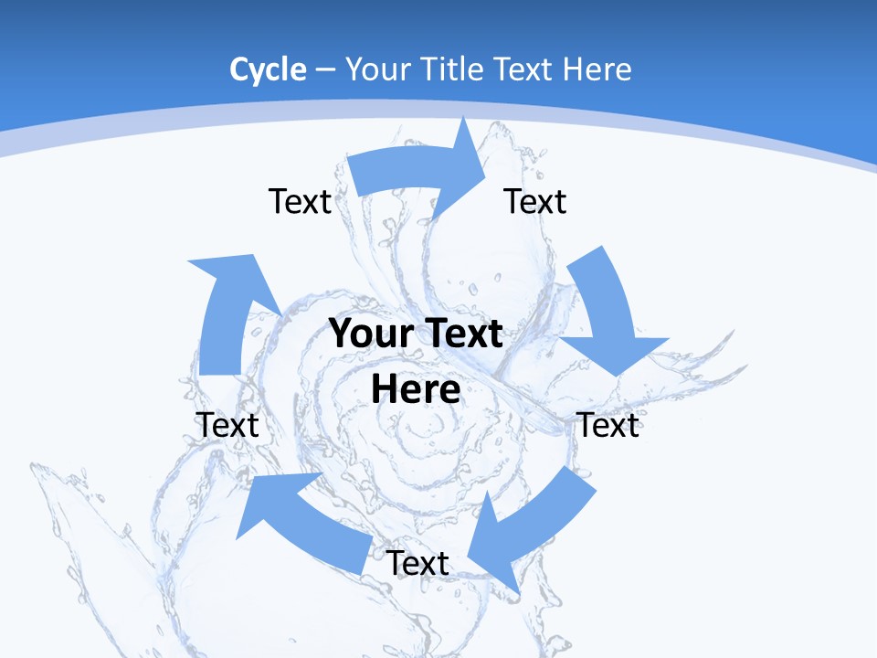 Rose Wash Macro PowerPoint Template