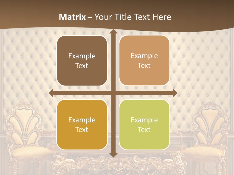 Backdrop Domestic Armchair PowerPoint Template