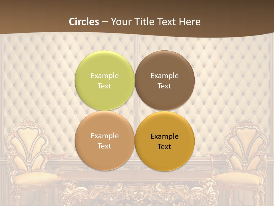 Backdrop Domestic Armchair PowerPoint Template