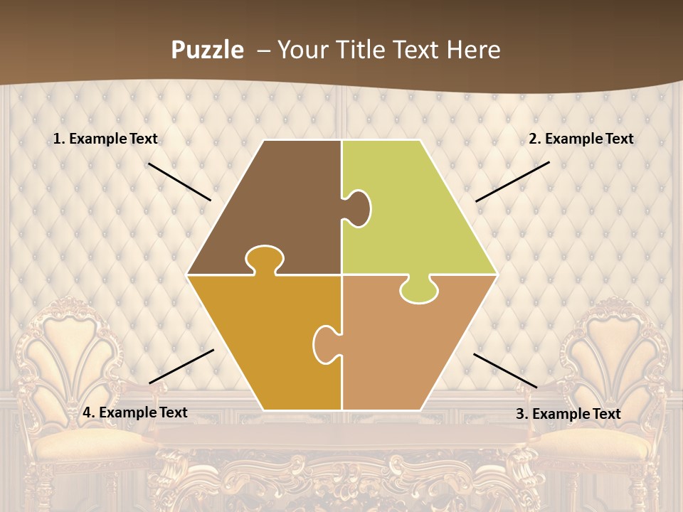 Backdrop Domestic Armchair PowerPoint Template