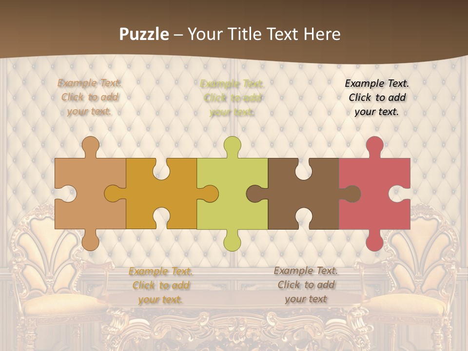 Backdrop Domestic Armchair PowerPoint Template