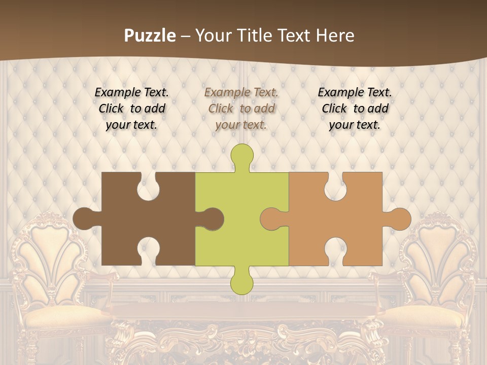 Backdrop Domestic Armchair PowerPoint Template