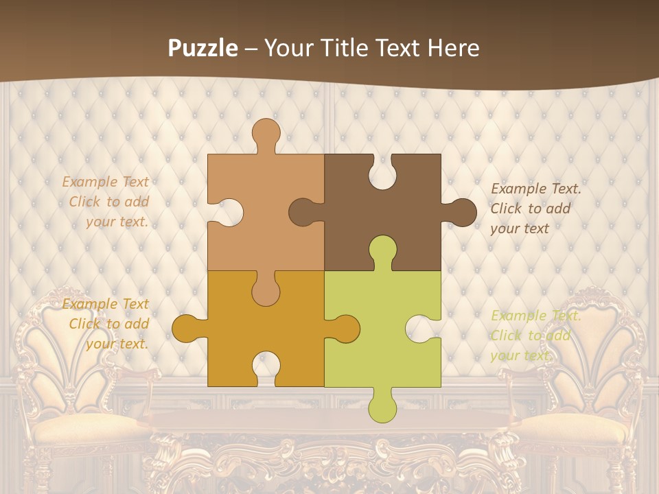 Backdrop Domestic Armchair PowerPoint Template