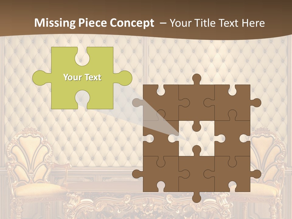 Backdrop Domestic Armchair PowerPoint Template