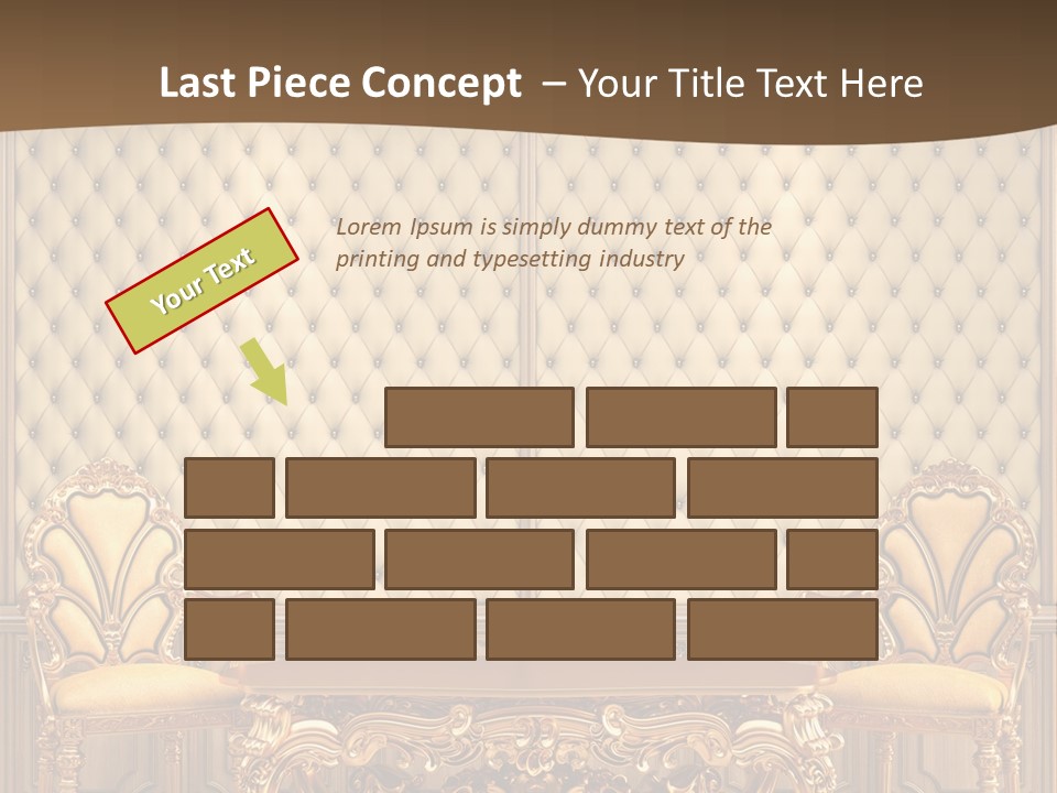 Backdrop Domestic Armchair PowerPoint Template