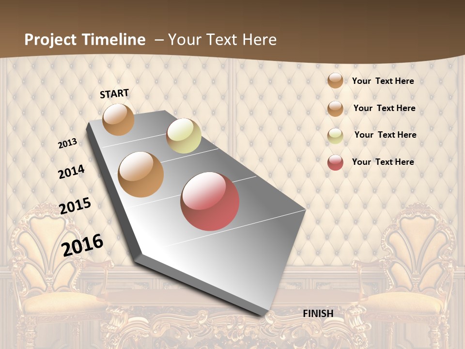Backdrop Domestic Armchair PowerPoint Template