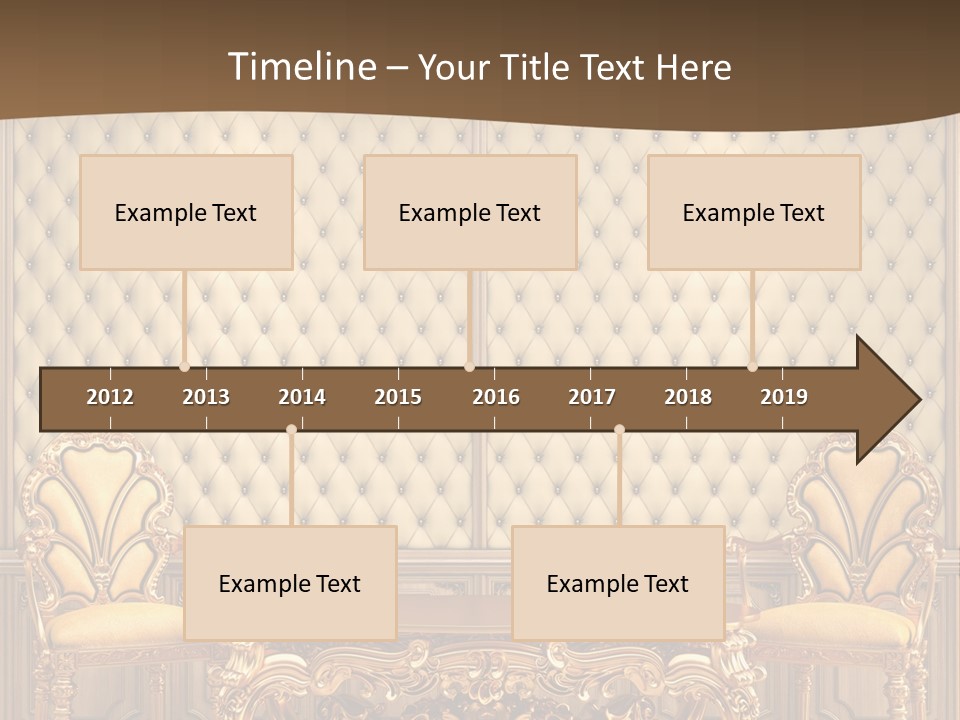 Backdrop Domestic Armchair PowerPoint Template