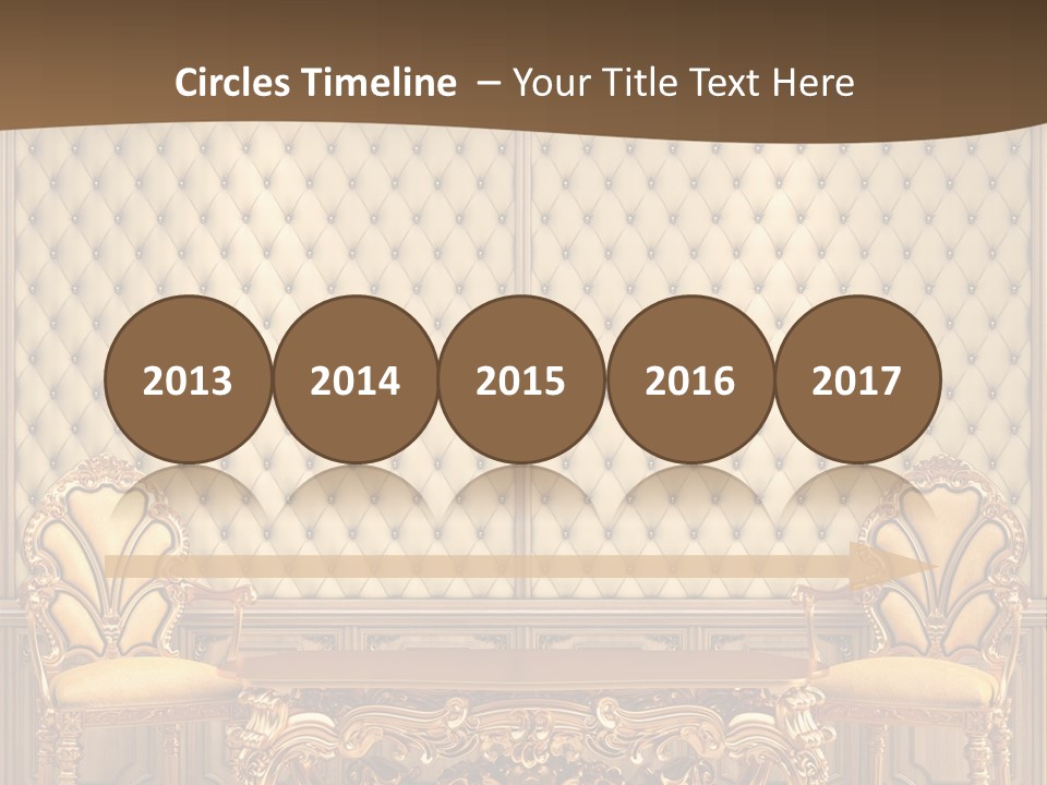 Backdrop Domestic Armchair PowerPoint Template