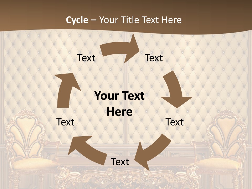 Backdrop Domestic Armchair PowerPoint Template