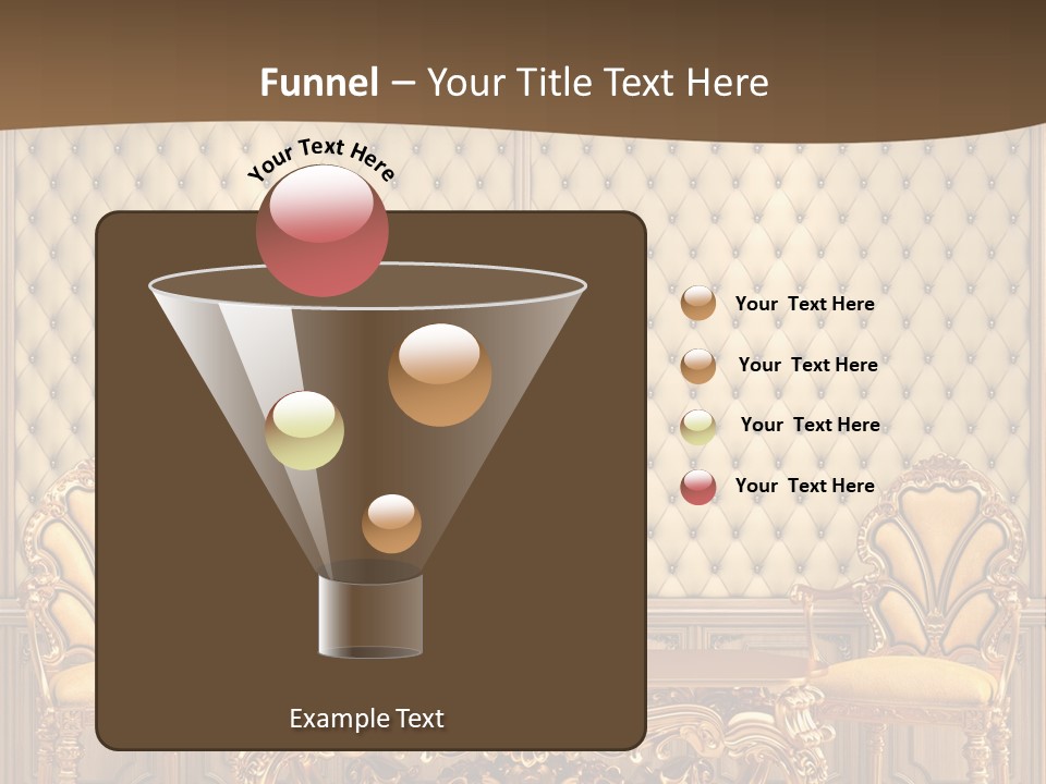 Backdrop Domestic Armchair PowerPoint Template