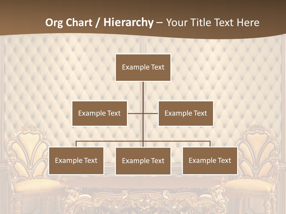 Backdrop Domestic Armchair PowerPoint Template