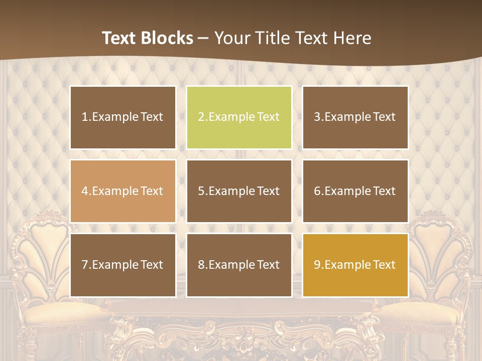 Backdrop Domestic Armchair PowerPoint Template