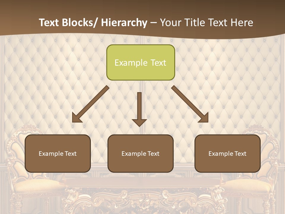 Backdrop Domestic Armchair PowerPoint Template