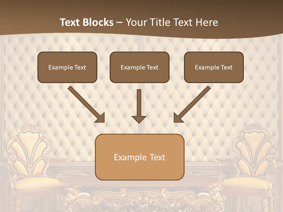 Backdrop Domestic Armchair PowerPoint Template
