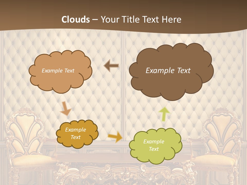 Backdrop Domestic Armchair PowerPoint Template