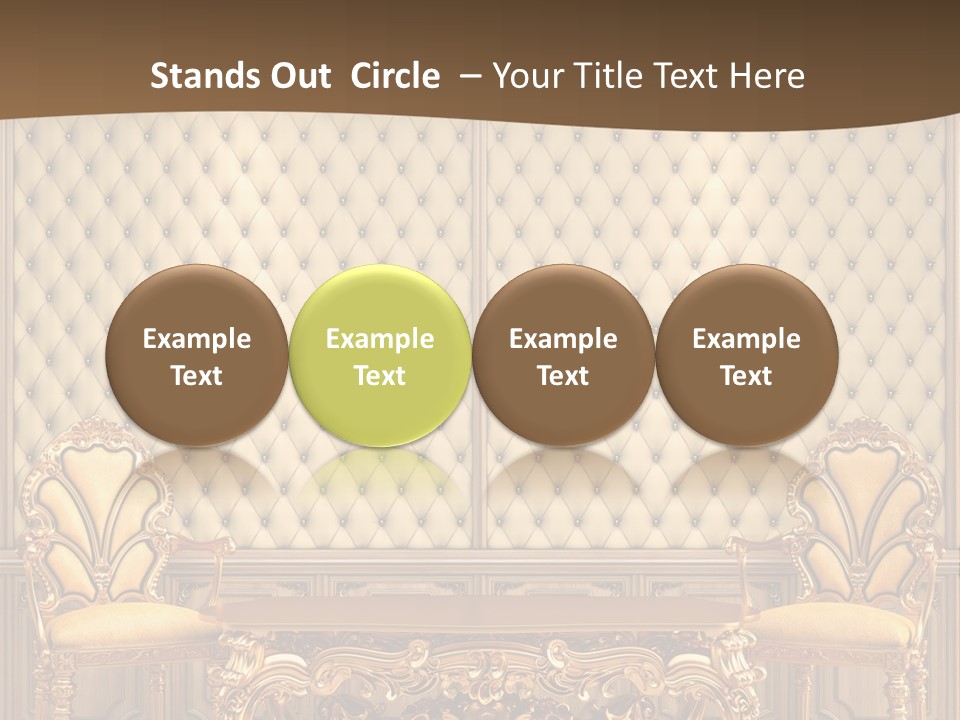 Backdrop Domestic Armchair PowerPoint Template